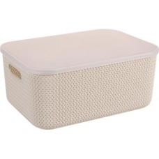 Корзина для хранения HOMECLUB Autumn Blues 36,5х26х16см, с крышкой, пластик, Арт. BA801 в магазинах Лента