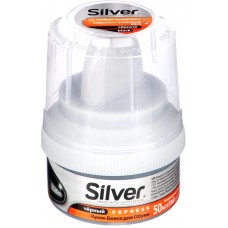 Крем-блеск для обуви SILVER Express, черный, 50мл в магазинах Лента