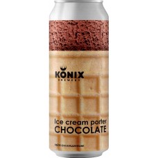 Напиток пивной KONIX BREWERY Ice Cream Porter Chocolate нефильтрованный пастеризованный 7%, 0.45л в магазинах Лента