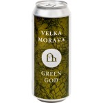 Пиво светлое VELKA MORAVA Green God Дипа нефильтрованное непастеризованное 7,7%, 0.5л
