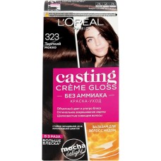 Краска-уход для волос CASTING CREME GLOSS 323 Черный шоколад, без аммиака, 180мл в магазинах Лента