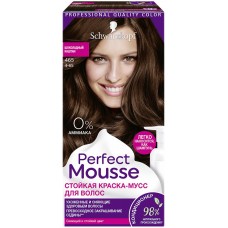Краска-мусс для волос PERFECT MOUSSE 465 Шоколадный каштан, 92.5мл в магазинах Лента