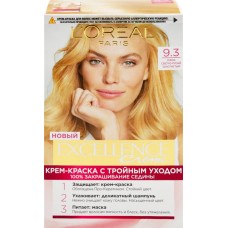 Краска для волос EXCELLENCE 9.3 Очень светло-русый золотистый, 176мл в магазинах Лента