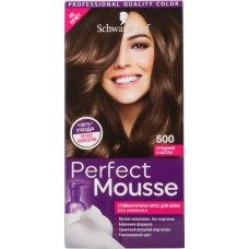Краска-мусс для волос PERFECT MOUSSE 500 Средний каштан, 92.5мл в магазинах Лента