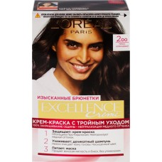 Краска для волос EXCELLENCE 2.00 Темно-коричневый, 268мл в магазинах Лента