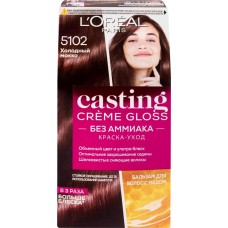 Краска-уход для волос CASTING CREME GLOSS 5102 Холодный мокко, без аммиака, 239мл в магазинах Лента
