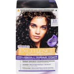 Крем-краска для волос L'OREAL Excellence Cool Creme 3.11 Ультрапепельный темно-каштановый, стойкая, 268мл Крем-краска для волос L'OREAL Excellence Cool Creme 3.11 Ультрапепельный темно-каштановый, стойкая, 268мл