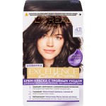 Крем-краска для волос L'OREAL Excellence Cool Creme 4.11 Ультрапепельный каштановый, стойкая, 268мл Крем-краска для волос L'OREAL Excellence Cool Creme 4.11 Ультрапепельный каштановый, стойкая, 268мл