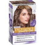 Крем-краска для волос L'OREAL Excellence Cool Creme 7.11 Ультрапепельный русый, 258г Крем-краска для волос L'OREAL Excellence Cool Creme 7.11 Ультрапепельный русый, 258г