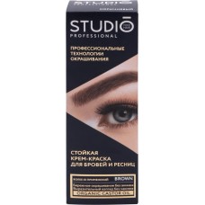 Краска для бровей и ресниц STUDIO Коричневая, 30мл в магазинах Лента