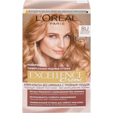 Краска для волос EXCELLENCE Creme 8U универсальный светло- русый, 192мл в магазинах Лента