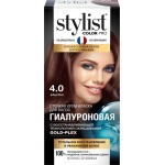 Крем-краска для волос STYLIST COLOR PRO Гиалуроновая, стойкая Каштан, 115мл Крем-краска для волос STYLIST COLOR PRO Гиалуроновая, стойкая Каштан, 115мл