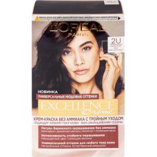 Краска для волос L'OREAL Paris Excellence Creme 2U универсальный очень темно-каштановый, 192мл в магазинах Лента