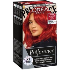 Краска для волос COLORATION PREFERENCE Яркость цвета 8.624 Яркий красный Гавана, 204мл в магазинах Лента