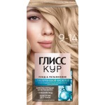Краска для волос ГЛИСС КУР Уход&Увлажнение 9–14 Пепельный блонд, 132,5мл