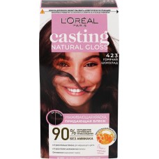 Краска для волос L'OREAL Natural Gloss 423 Горячий шоколад, 183,64г в магазинах Лента