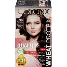Краска для волос COLORX 6.38 Коричневый бархат, 115мл в магазинах Лента