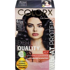 Краска для волос COLORX 6.22 Баклажан, 115мл в магазинах Лента