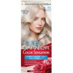 Краска для волос GARNIER Color Sensation Платиновый Блонд 911 Дымчатый ультраблонд, 110мл Краска для волос GARNIER Color Sensation Платиновый Блонд 911 Дымчатый ультраблонд, 110мл