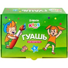 Гуашь ЛЕНТА 6 цветов по 17мл Арт. Ф117306 в магазинах Лента