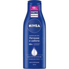 Молочко для тела NIVEA Питание и забота с миндальным маслом, для сухой кожи, 250мл в магазинах Лента