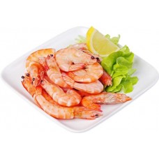 Креветки Королевские варено-мороженые, в панцире с головой, весовые в магазинах Лента