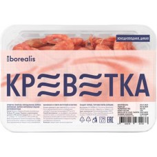 Креветки северные варено-мороженые BOREALIS 90+ 1/8, 500г в магазинах Лента