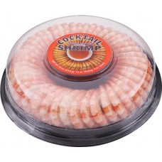 Креветки варено-мороженые COCKTAIL SHRIMP с соусом, очищенные с хвостиком 51/60, 453г в магазинах Лента