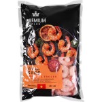 Креветки Королевские варено-мороженые PREMIUM CLUB очищенные с хвостиком 40/50, 500г Креветки Королевские варено-мороженые PREMIUM CLUB очищенные с хвостиком 40/50, 500г