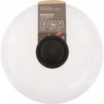 Крышка стеклянная HOMECLUB Solid 24см, безободковая, Арт. H-CL24