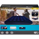 Матрас надувной BESTWAY Pavillo 203x152x28см, со встроенным ножным насосом, Арт. 67226