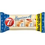 Круассаны 7DAYS 3+1 с кремом ваниль, 4х65г Круассаны 7DAYS 3+1 с кремом ваниль, 4х65г