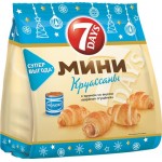 Круассаны 7DAYS Mini с кремом вареная сгущенка, 300г Круассаны 7DAYS Mini с кремом вареная сгущенка, 300г