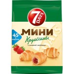 Мини-круассаны 7DAYS с начинкой клубника, 105г Мини-круассаны 7DAYS с начинкой клубника, 105г