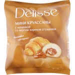 Круассаны DELISSE с начинкой со вкусом вареной сгущенки, 300г Круассаны DELISSE с начинкой со вкусом вареной сгущенки, 300г