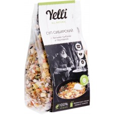 Суп YELLI Сибирский с белыми грибами и перловкой, 125г в магазинах Лента