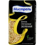 Крупа гречневая МИСТРАЛЬ зеленая высший сорт, 450г Крупа гречневая МИСТРАЛЬ зеленая высший сорт, 450г