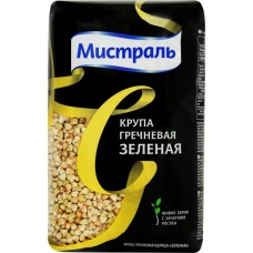 Крупа гречневая МИСТРАЛЬ зеленая высший сорт, 450г в магазинах Лента