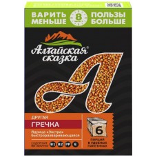 Крупа гречневая АЛТАЙСКАЯ СКАЗКА Экстра, ядрица быстроразваривающаяся, в пакетиках, 400г в магазинах Лента