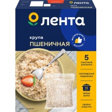 Крупа пшеничная ЛЕНТА в пакетиках, 5х100г в магазинах Лента