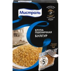 Булгур пшеничный МИСТРАЛЬ, в пакетиках, 5х80г в магазинах Лента