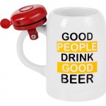 Кружка для пива HOMECLUB со звонком 490мл, керамика, Арт. BBM-1