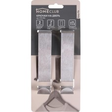 Крючки HOMECLUB Easy-fix на дверь, нержавеющая сталь, 2,5х12см, Арт. ST0198A, 2шт в магазинах Лента