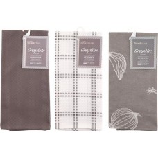 Полотенце кухонное HOMECLUB Graphite 40х60см, серый в магазинах Лента