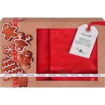 Набор кухонных полотенец CLEANELLY 50x70см, серый, бежевый, зеленый, красный, Арт. КНЦ-559-555-5838/5839, 2шт Набор кухонных полотенец CLEANELLY 50x70см, серый, бежевый, зеленый, красный, Арт. КНЦ-559-555-5838/5839, 2шт