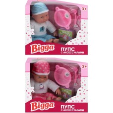 Пупс BIGGA с аксессуарами, 5 предметов Арт. W20157 в магазинах Лента