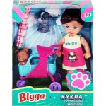 Набор игровой BIGGA Кукла с домашними животными, 4 предмета Арт. B1224754