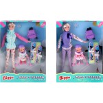 Набор игровой BIGGA Кукла с пупсом на лыжах, 6 предметов Арт. LF001