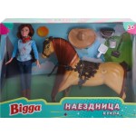 Набор игровой BIGGA Кукла-наездница, 7 предметов Арт. 66580