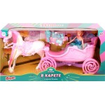 Набор игровой BIGGA Кукла в карете, с аксессуарам, 17 предметов